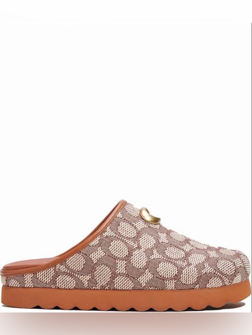Coach Hadley Signature Logo Print Jacquard Clogs - Picture 4 of 15